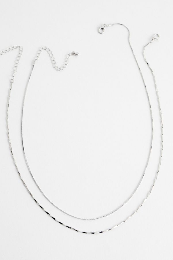 Slide View: 3: Silence + Noise Twist Chain Necklace 2-Pack