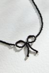 Visualizzazione miniature 1: Collana Choker con Fiocco e Perline di Vetro Rhimani