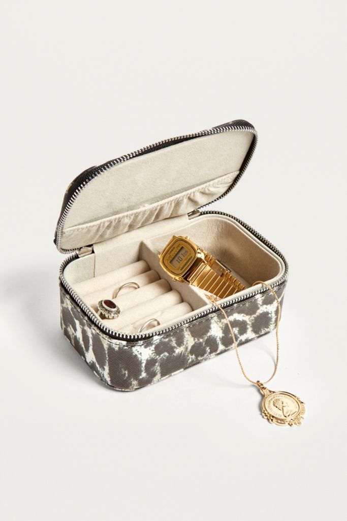 Estella Bartlett Animal Print Mini Jewellery Box | Urban Outfitters UK