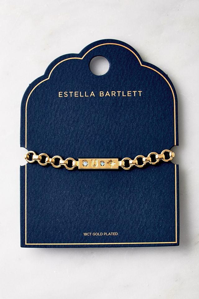 Estella Bartlett GoldPlated ID Bracelet Urban Outfitters UK