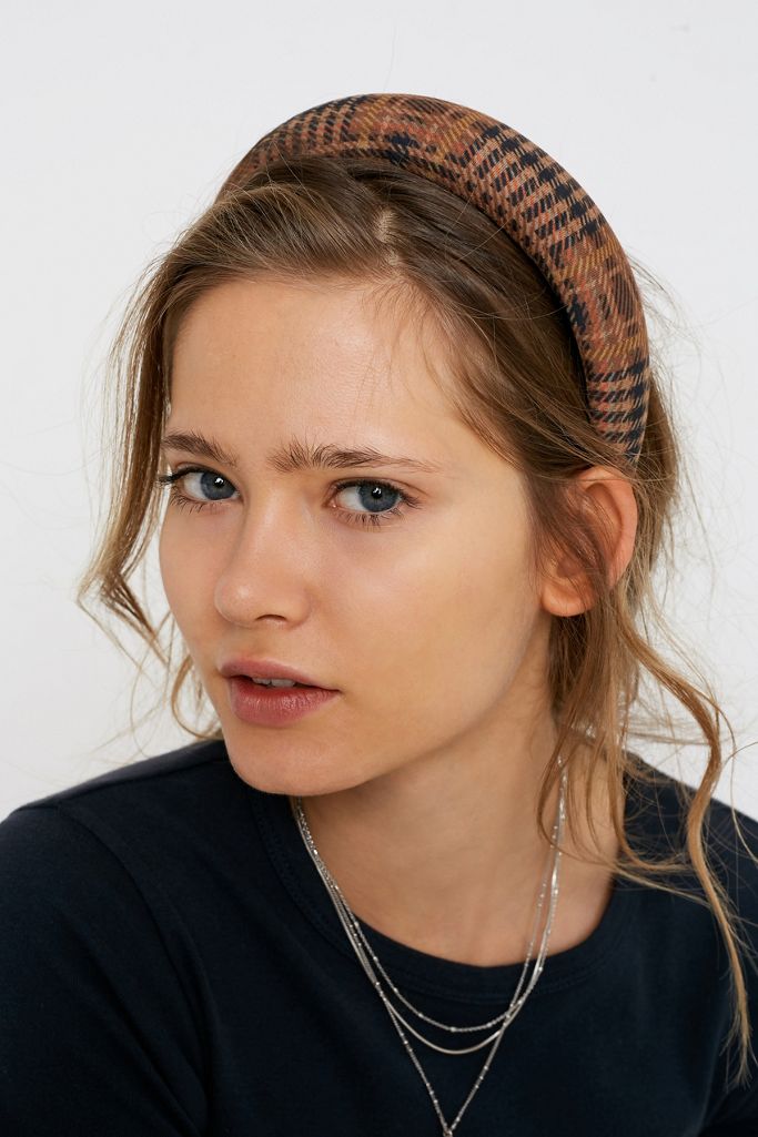 Check Print Headband Urban Outfitters UK