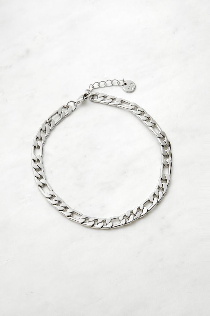 Curb Chain Silver Anklet | Urban Outfitters UK