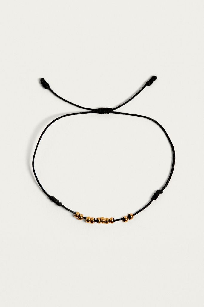 Beaded Thread Bracelet Urban Outfitters UK