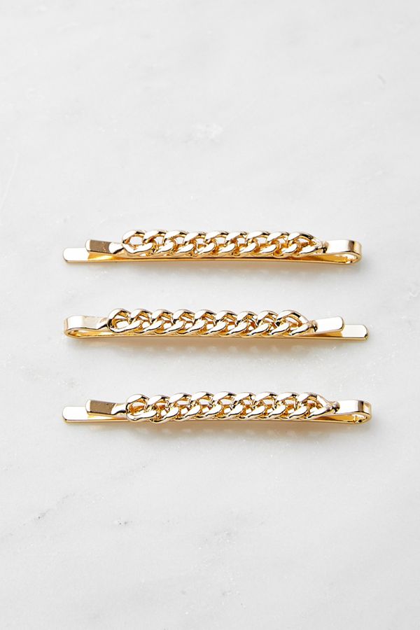 Chain Hair Clip 3Pack Urban Outfitters UK