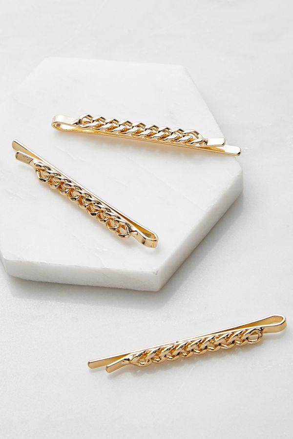 Chain Hair Clip 3Pack Urban Outfitters UK