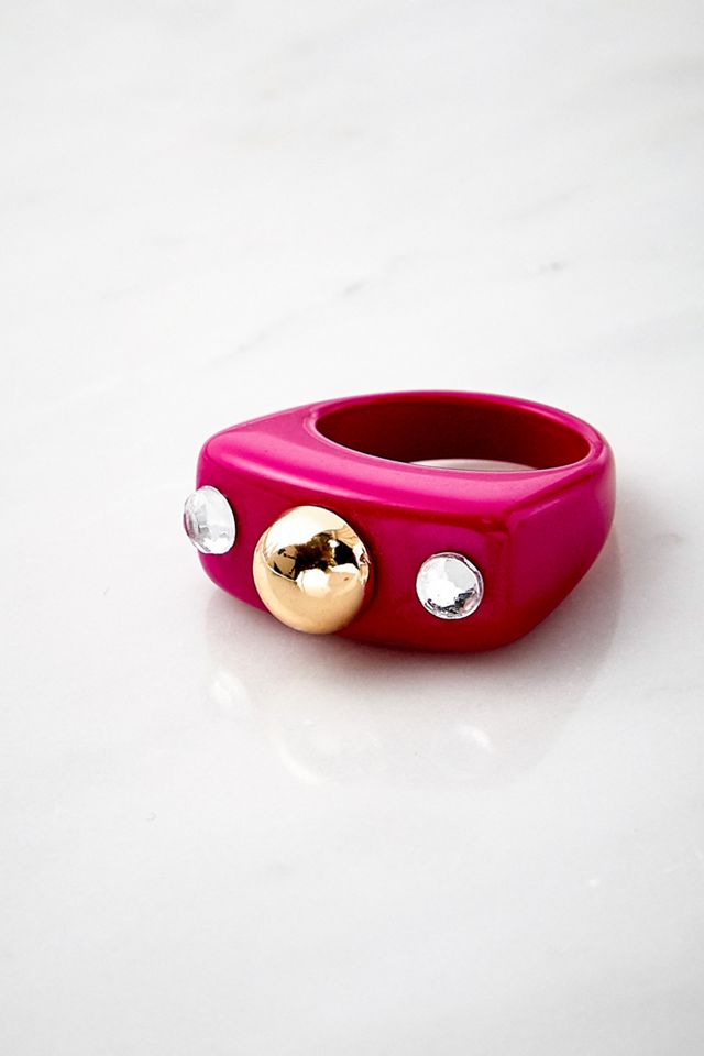 Multi Gem Resin Ring Urban Outfitters