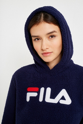 navy fila hoodie