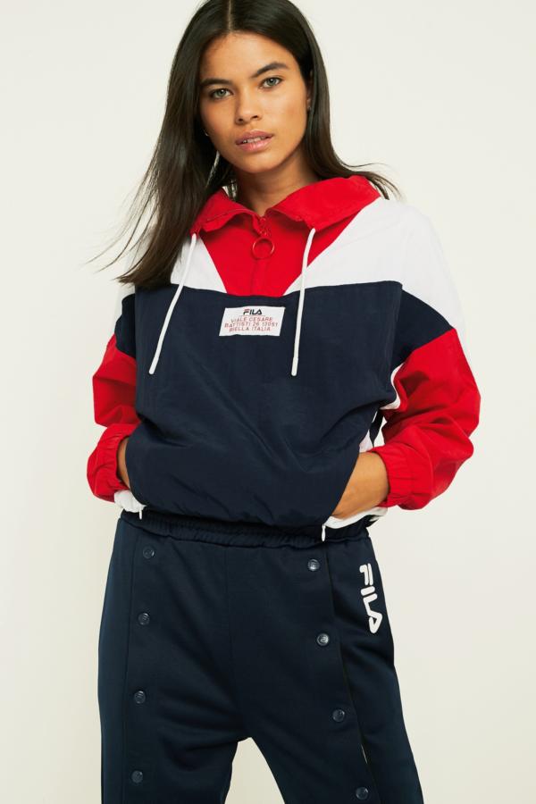 FILA Tessa Colourblock Pullover Jacket | Urban Outfitters UK