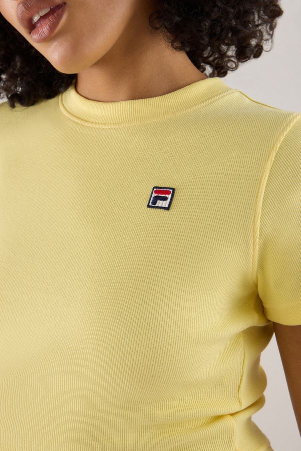 Slide View: 4: FILA x HAILEY Yellow Baby T-Shirt