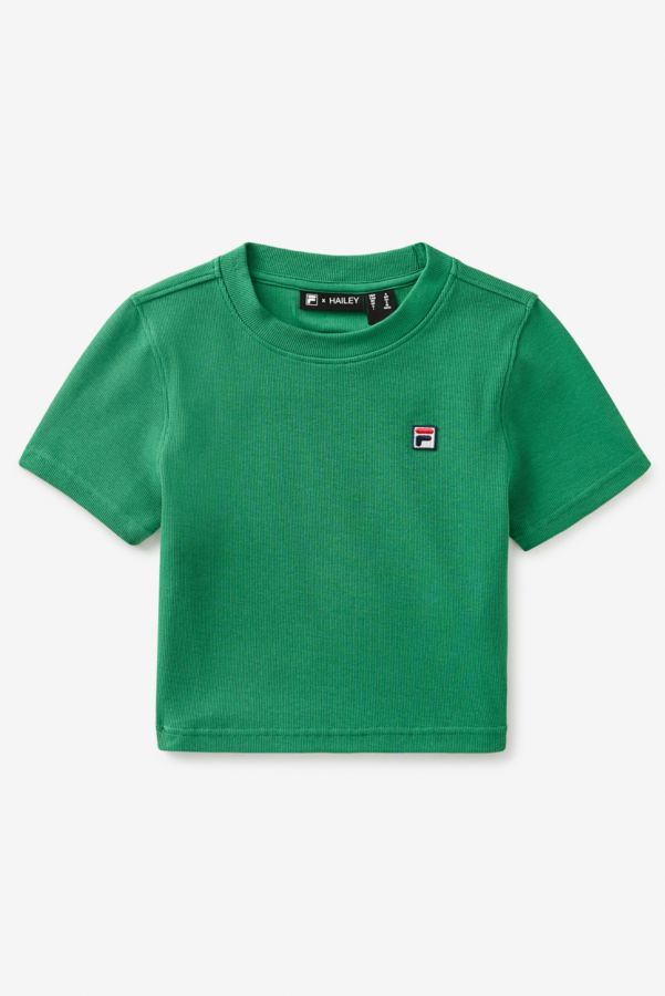 Slide View: 5: T-shirt bébé vert FILA x HAILEY