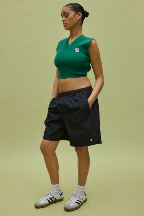 Vista de diapositivas: 1: Shorts Negros Arrugados FILA x HAILEY