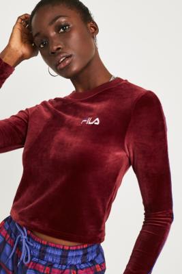 fila velour top