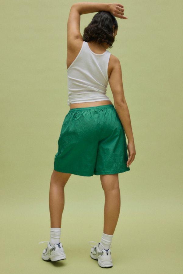 Slide View: 4: FILA x HAILEY Green Crinkle Shorts