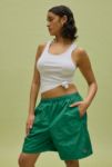 Thumbnail View 5: FILA x HAILEY Green Crinkle Shorts