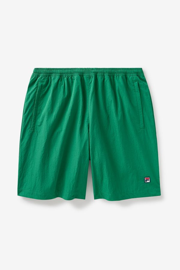 Slide View: 6: FILA x HAILEY Green Crinkle Shorts