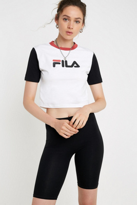 cropped fila t shirt