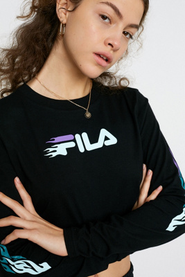 fila crop top urban outfitters