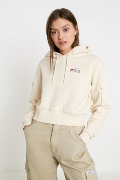 FILA UO Exclusive Sunset Cargo Crop Hoodie | Urban Outfitters UK