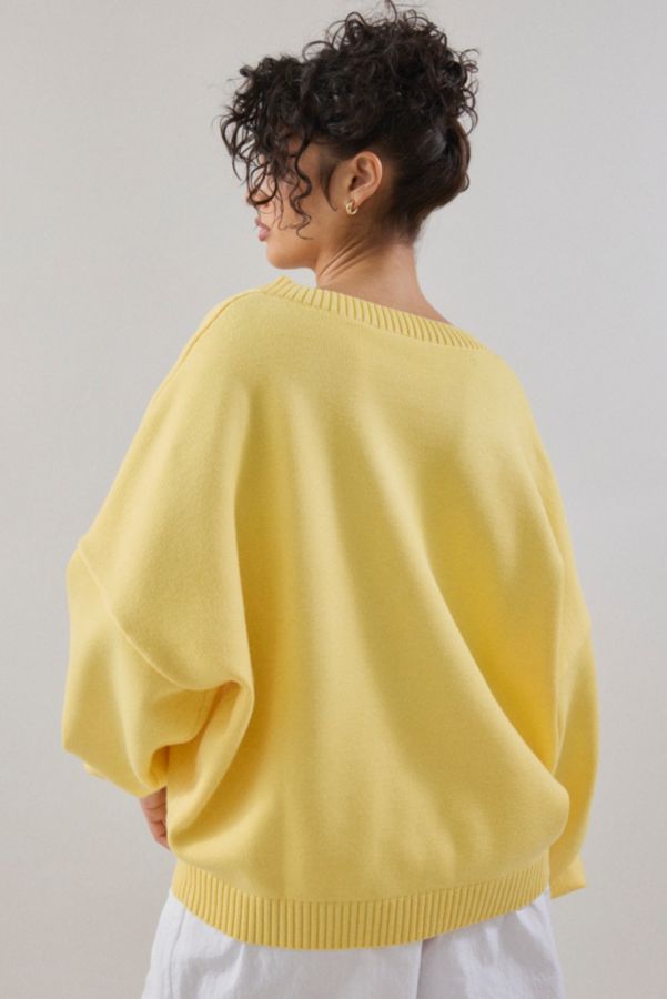 Vista diapositiva: 4: Maglione in Maglia FILA x HAILEY Giallo