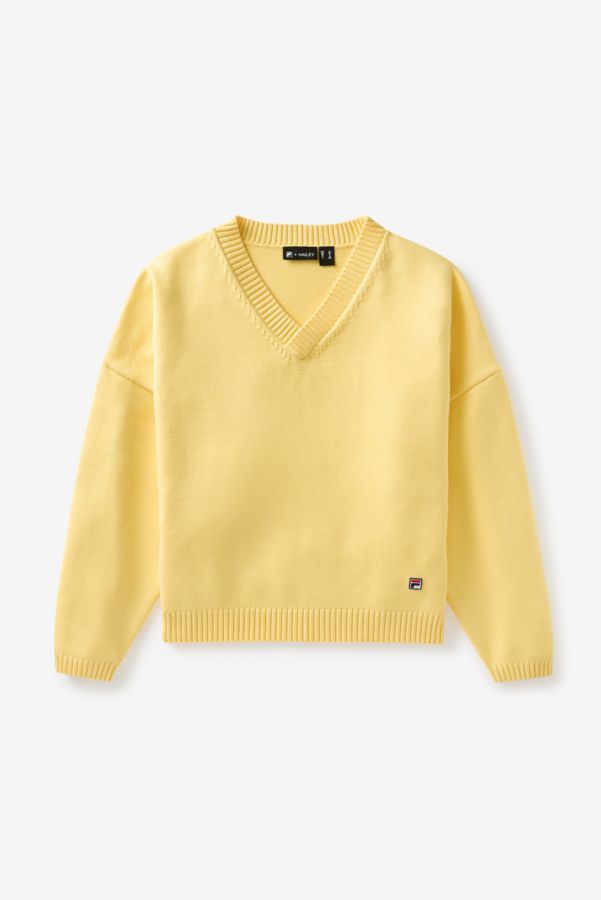 Vista diapositiva: 6: Maglione in Maglia FILA x HAILEY Giallo