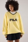 Thumbnail View 1: FILA x HAILEY Yellow V-Neck Pullover