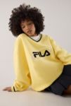 Thumbnail View 6: FILA x HAILEY Yellow V-Neck Pullover