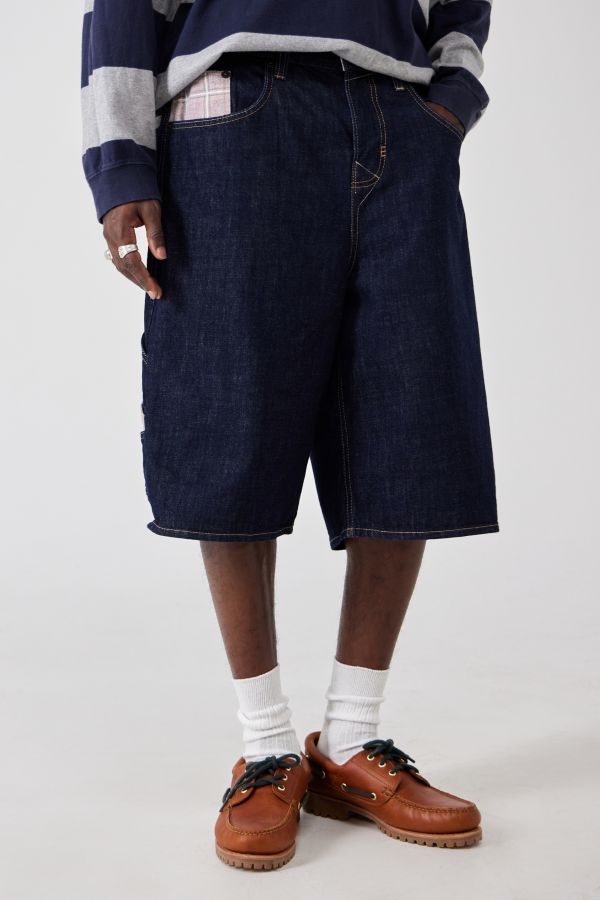 Slide View: 2: Shorts en denim foncé Fila x BDG