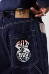 Thumbnail View 3: Shorts en denim foncé Fila x BDG