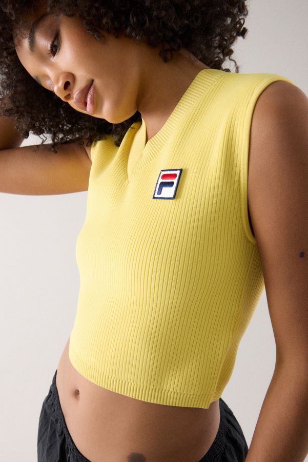 Slide View: 2: FILA x HAILEY Débardeur Bébé Jaune