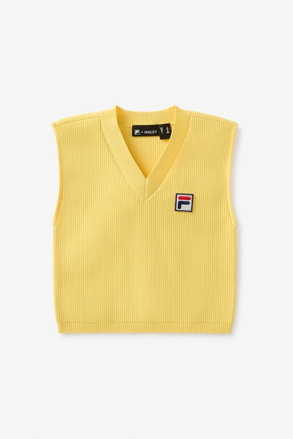 Slide View: 5: FILA x HAILEY Débardeur Bébé Jaune