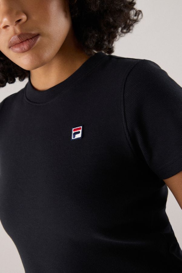 Slide View: 3: FILA x HAILEY Black Baby T-Shirt