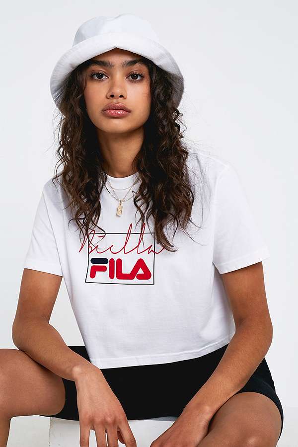 FILA Biella Mary White T-Shirt | Urban Outfitters UK
