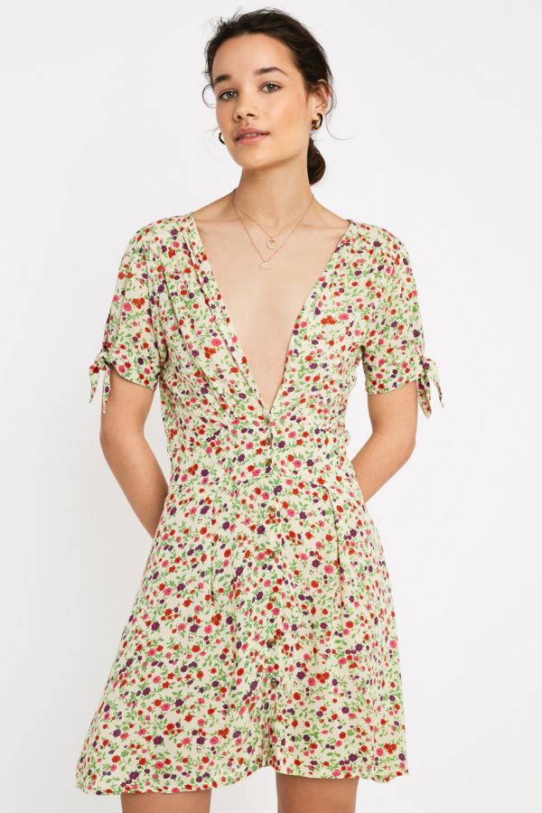 Faithfull The Brand Marianne Floral Mini Dress | Urban Outfitters UK