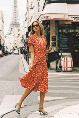 faithfull ari midi dress