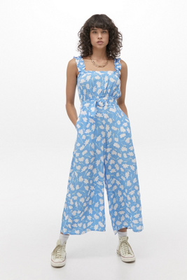 faithfull the brand blue jumpsuit