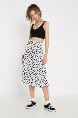 Dot & X Mila Floral Midi Skirt | Urban Outfitters UK