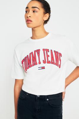 tommy jeans white t shirt