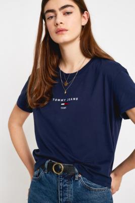 Tommy Jeans Corp Logo T-Shirt | Urban Outfitters UK