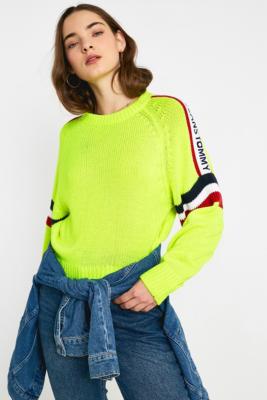 tommy jeans jumper yellow