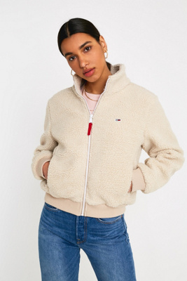 tommy jeans sherpa bomber