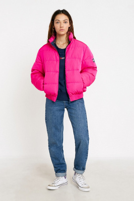 tommy jeans logo puffer jacket