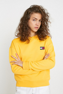 tommy jeans yellow jumper