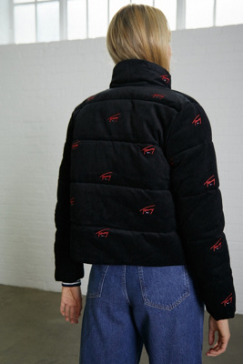 tommy jeans cord puffer jacket