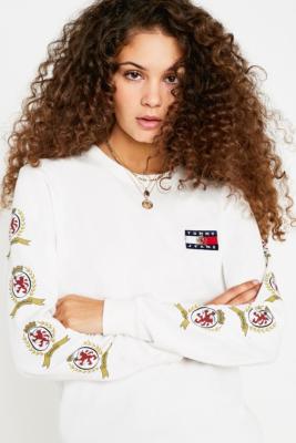 tommy jeans crest long sleeve