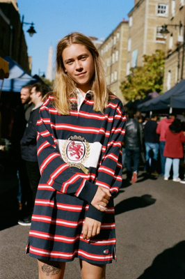 tommy jeans rugby dress