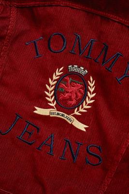 tommy jeans corduroy crest trucker jacket