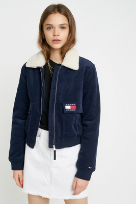 tommy jeans sherpa bomber