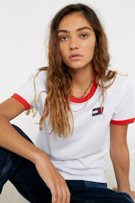 tommy jeans ringer t shirt