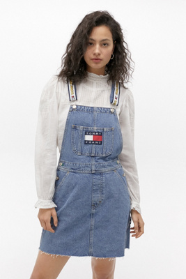 tommy jeans overall dress