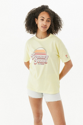 tommy jeans retro logo tee